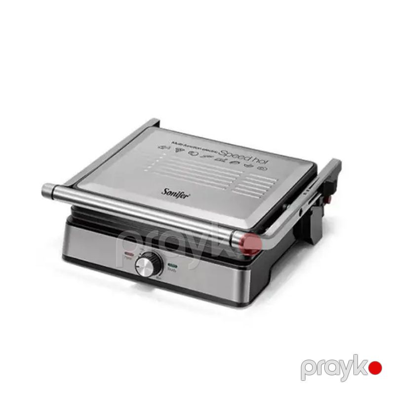 Sonifer SF-6142 Elektrikli Qril Sendvic Maşını Xüsusi Yapışmayan Örtüklü Profesionnal Termostat Nəzarətli Toster Grill Maker Sandwich Maker — Toster və vaflyasıcı, Bakı (2)