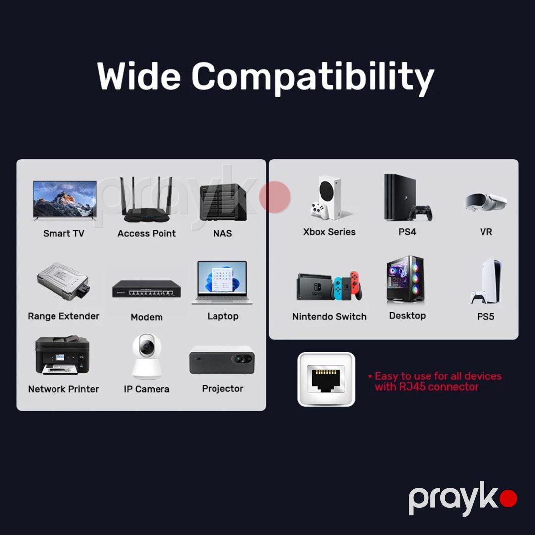 Unitek - Cat 8 Ethernet kabel — yüksək sürətli internet üçün şəbəkə kabeli (Cat 8 standartı) — Periferik cihazlar, Bakı (6)