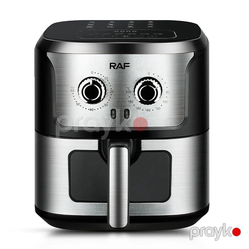 RAF R.5329 6.8L Tutuma Malik Gümüş Air Fryer 1600W Müasir Dizayna Sahib Çoxfunksiyalı Hava Fritözü 4.2Kq — Digər mətbəx texnikası, Bakı (2)