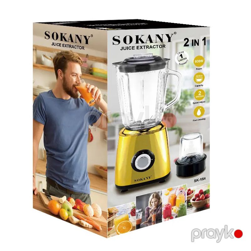 2-də 1 Arada Çoxfunksiyalı Elektrikli Şüşə Blender 500W Qida Prossesoru Yüksək Gücə Malik Şirəçəkən Maşın İki Dişli Qəhvə Dəyirmanı — Blenderlər, xırdalayanlar və mikserlər, Bakı (8)