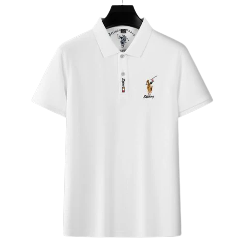 Polo Stpoing trikotaj kişi köynəyi 100% pambıq — Men's clothing