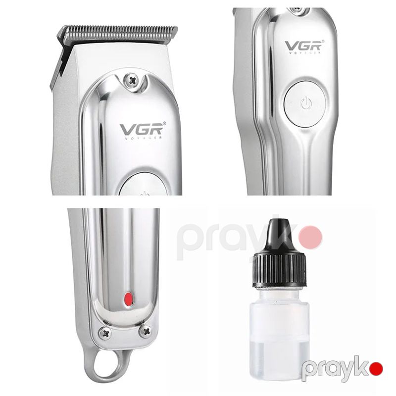 VGR Yüksək Keyfiyyətli Saç Kəsmə Makinası USB Təkrar Doldurula Bilən Professional Elektrikli Saç Kəsmə Makinası — Usturalar, trimmerler və epilyatorlar, Bakı (4)