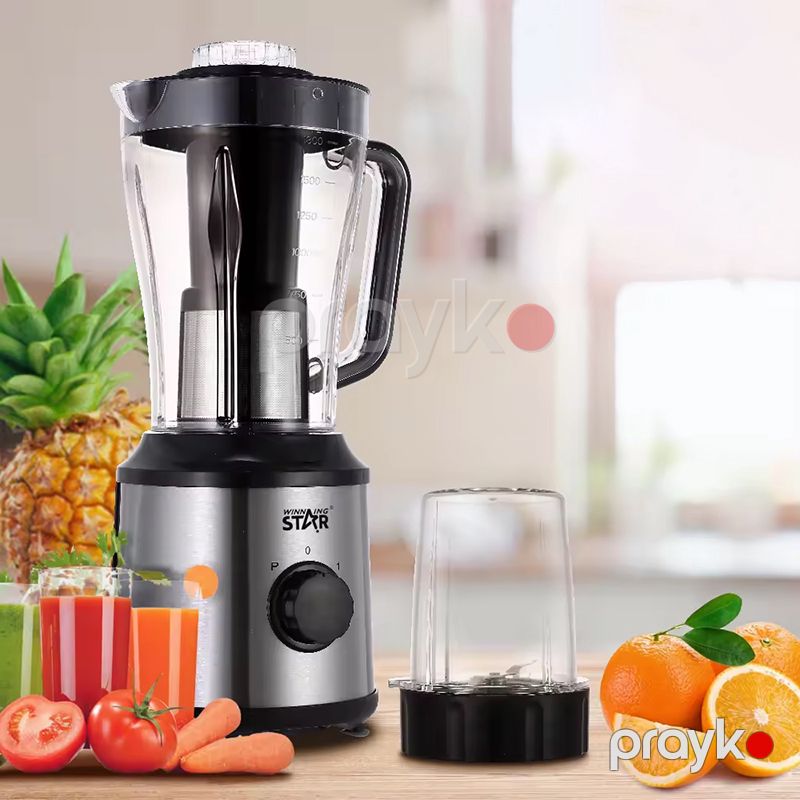 Winning Star ST-5504 Çoxfunksiyalı Blender Yüksək Keyfiyyətli Üyüdücü Başlıqlı Blender 350W Gücündə — Blenderlər, xırdalayanlar və mikserlər, Bakı (2)