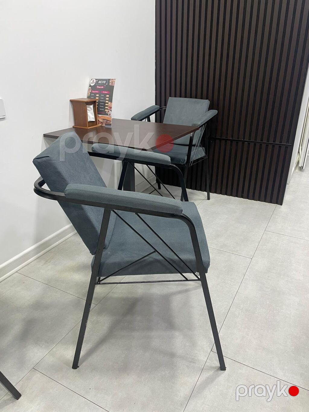 6 Eded Metall karkaslı yumşaq oturacaqlı kreslo - Dizayn: Minimalist — Kreslolar, Bakı (2)