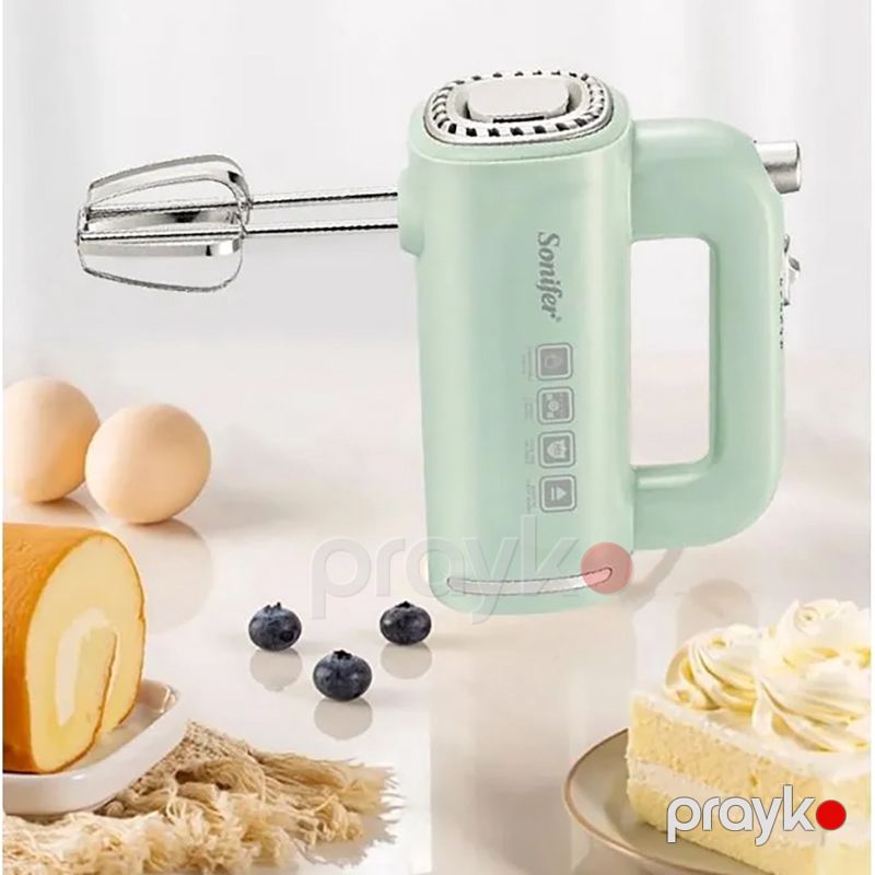 Sonifer SF-7034 Çoxfunksiyalı Əl Mikseri Elektrikli Əl Mikseri Yumurta Çırpıcı Xəmir Qarışdırcı Mikser 250W — Blenderlər, xırdalayanlar və mikserlər, Bakı (3)