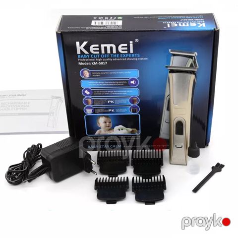 Kemei 5017 saç kəsici simsiz saqqal saç kəsicisi kişilər üçün trimmer — Bakı