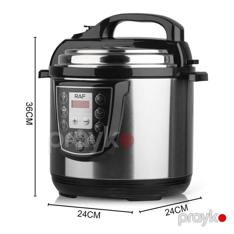 6L Çox ProqramlI Düyü Ət Bişirci Paslanmayan Polad RAF R.177 Elektrik Qazanı 1000W Parovarka — Qablar və mətbəx əşyaları, Bakı (6)