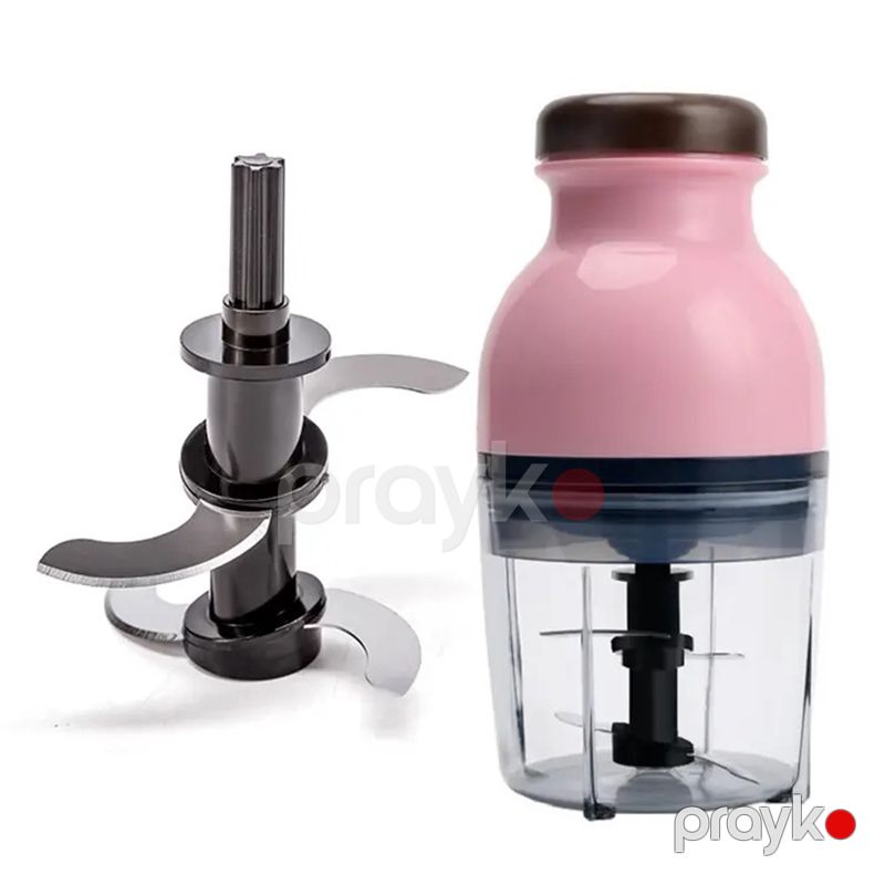 Çoxfunksiyalı Protativ Tərəvəz Doğrayıcısı 600Ml Tutum Güclü Uşaq Qida Kəsici Stand Mikser Tərəvəz Ət Doğrayıcı — Blenderlər, xırdalayanlar və mikserlər, Bakı (2)