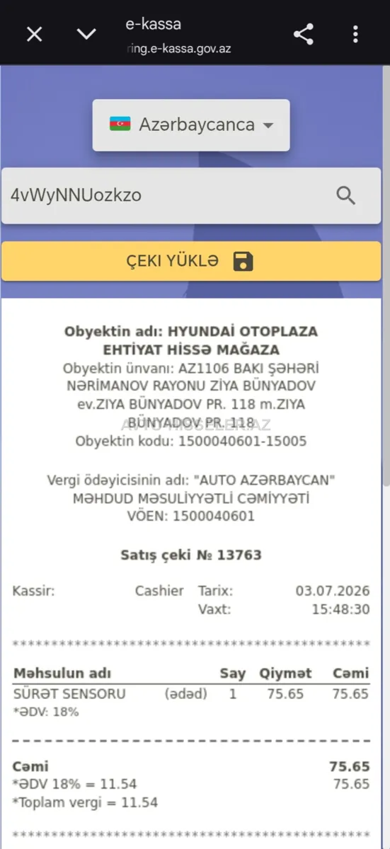 Hyundai H1 — Ehtiyat hissələri, Bakı (3)