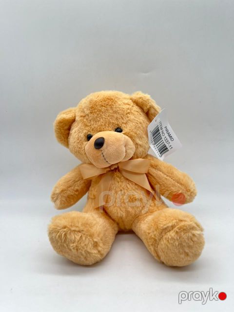 Yumşaq oyuncaq Teddy Bear, peluş, narıncı, 20 sm — Bakı