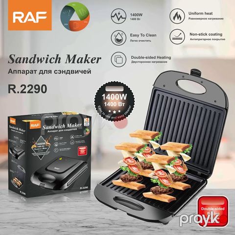 RAF R.2290 Çoxfunksiyalı Toster Sendviç Hazırlayıcı Tost Maşını 1400 W — Bakı