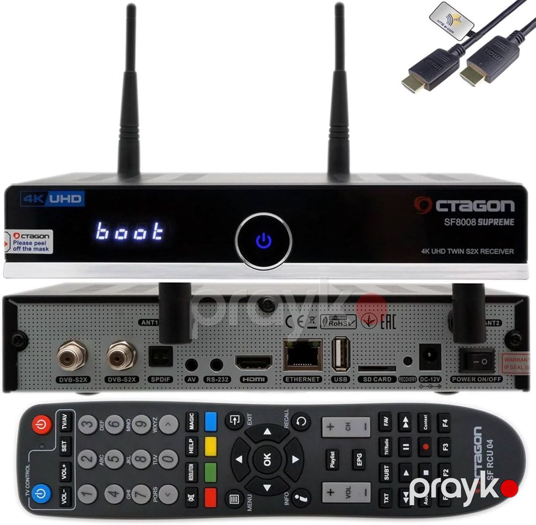 Octagon SF8008 Supreme V3 4K Ultra HD — TV və Video, Bakı (3)