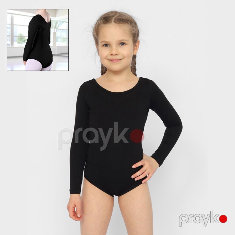 Gimnastikası Üçün Rəqs Geyimi Qara Uzunqol Body Qızlar Üçün Rahat Rəqs Balet Sinif Geyimi Gimnastik mayo — Geyim, ayakkabı, aksesuarlar, Bakı (6)