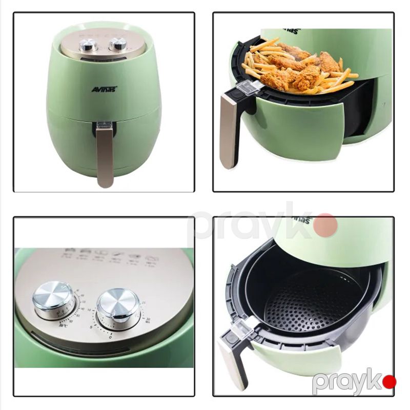 Yüksək Keyfiyyətli Avinas Elektrikli Fritöz 5.5L 2000W Gücə Məxsus Yağsız Firi Qızartma Qazanı Çoxfunksiyalı Fritöz — Digər mətbəx texnikası, Bakı (6)