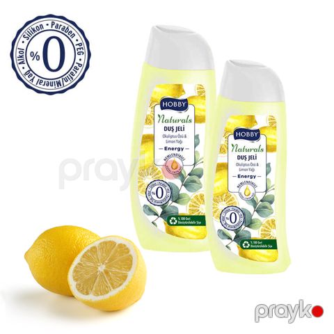 Duş Jeli Naturals Energy Okaliptus Özü & Limon Yağı 500ml Hobby Naturals Energy Duş Jeli — Bakı