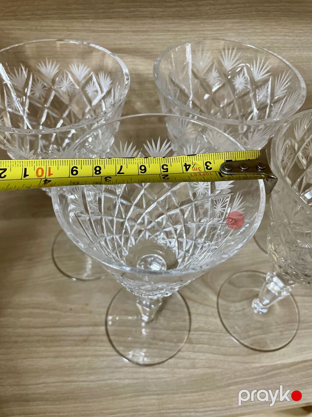 Qədəhlər, Xrustal, 6 ədədli dəst — Süfrə qabı, Bakı (3)
