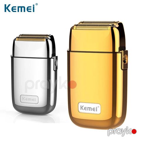 Kemei Kişi Elektrikli Təraş Maşını Bütün Metal Elektrikli Təraş Maşını USB Akkumulyator — Bakı