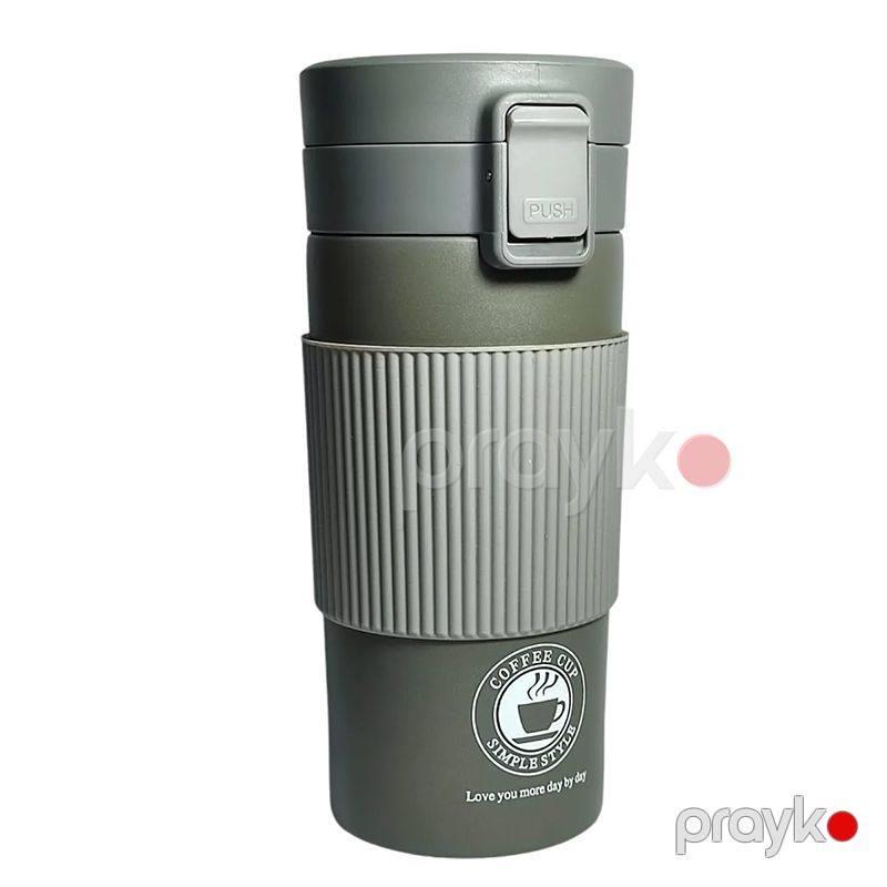 Paslanmayan Polad Qəhvə Termosu, 350 ml, Hamar dizaynlı yungül termos — Termos və termoş, Bakı (3)