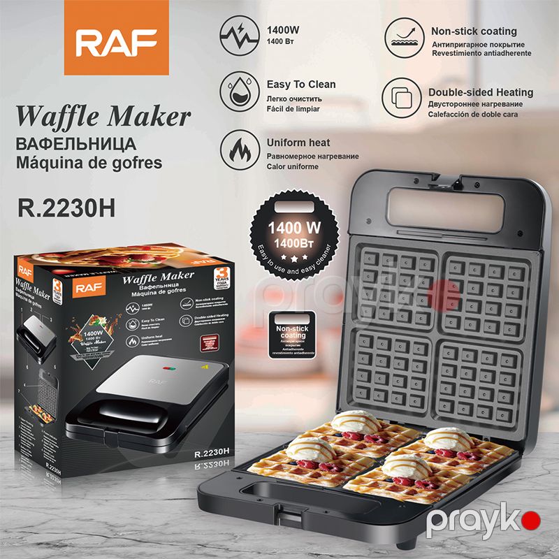 RAF R.2230H - Vafli Cihazı, 1400W Gücə Məxsus Toster — Toster və vaflyasıcı, Bakı (6)
