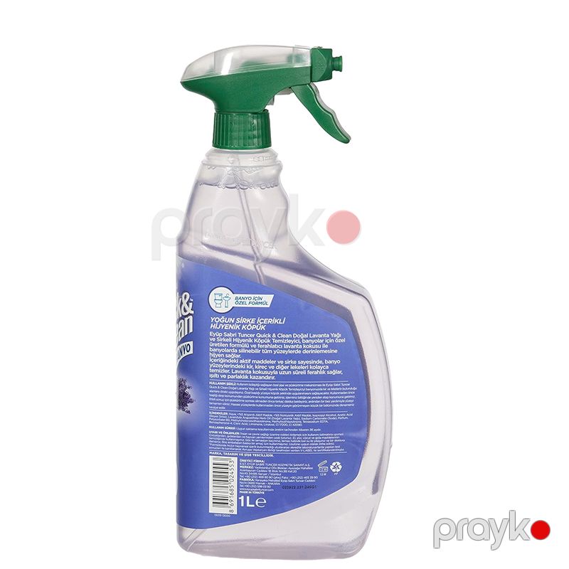 Çam Yağı & Sirkeli Çok Amaçlı Banyo Yüzey Temizleyici - 1lt Limon Yağı Lavanta Yağı Portakal Yağı Formülasyonlu Köpük Trigger Formlu — Mallar, Bakı (7)