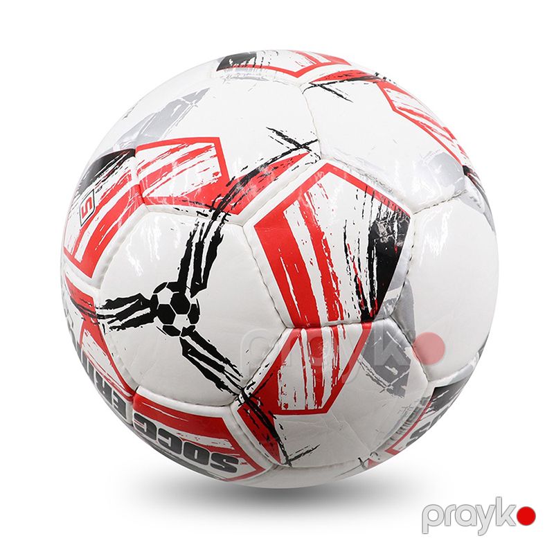 Peşəkar Soccermax Futbol Topu Ağ Qırmızı Dizaynda 5 Nömrəli PU Dəri Soccermax Futbol Topu — İdman, hobi, istirahət, Bakı (2)
