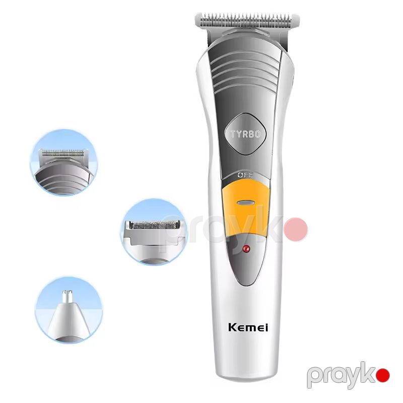 Kemei KM-580A Çoxfunksiyalı Saç Saqqal Təraş Maşını Burun Qulaq Trimmer 3 W — Usturalar, trimmerler və epilyatorlar, Bakı (2)