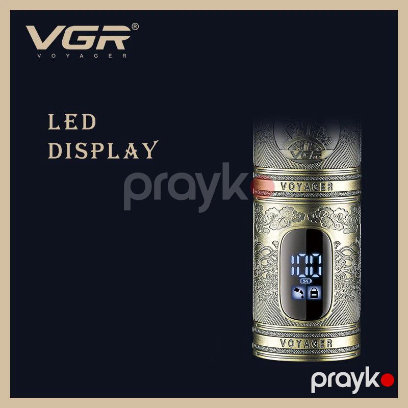 VGR Saç Qırxan Təraş Maşını Vintage Saç Kəsmə Dəsti Professional Kişi Saç Qırxan Elektrikli Matel Trimmer Dəsti Bərbər üçün V-670 — Usturalar, trimmerler və epilyatorlar, Bakı (6)