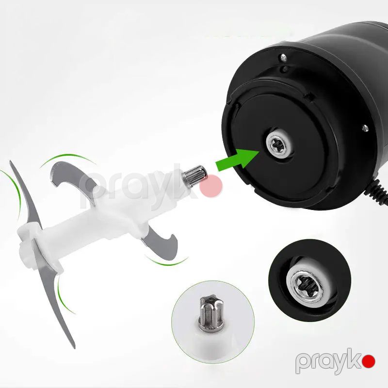 Sokany SK-7020 Mini Elektrik Ətçəkən Maşın 2L 400W Gücündə Paslanmaz Polad Mətbəx Doğrayıcısı — Blenderlər, xırdalayanlar və mikserlər, Bakı (5)