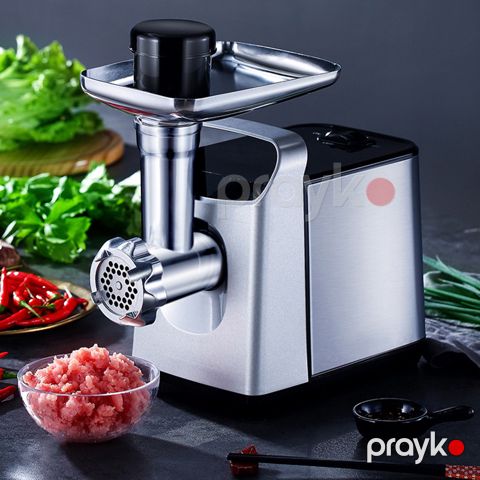 Prestige Elektrikli Ətçəkən 3400 W Daşınması Asan Alüminum Ətmaşını Paslanmayan Polad Kolbasa Doldurma Maşını — Bakı