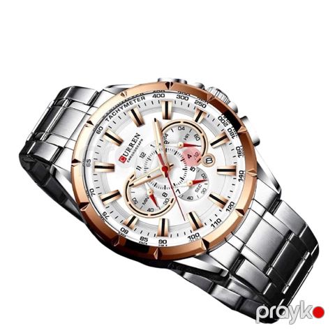 Qol saatı kişilər üçün Curren C8352 Silver/Rosegold — Bakı