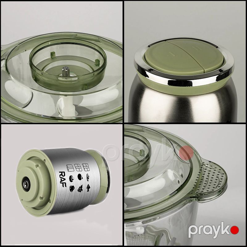 Böyük Tutuma Sahib RAF Elektrikli Blender 800W Qida Prosessoru R.7001 Çoxfunksiyalı Tərəvəz Doğrayan 3L — Blenderlər, xırdalayanlar və mikserlər, Bakı (3)