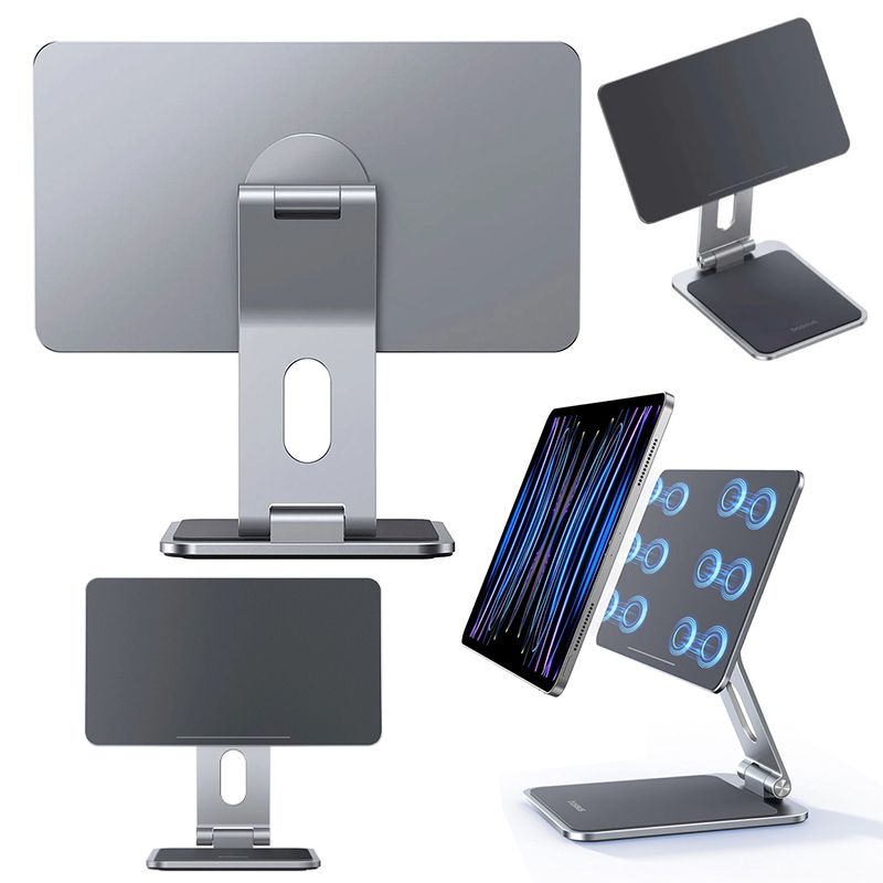 Planşet Tutacağı Baseus MagStable Space Grey Apple iPad 10.9″/11″ üçün 360° Fırlanan Qatlana Bilən Maqnit iPad Stend — Telefonlar və qadjetlər, Bakı (4)