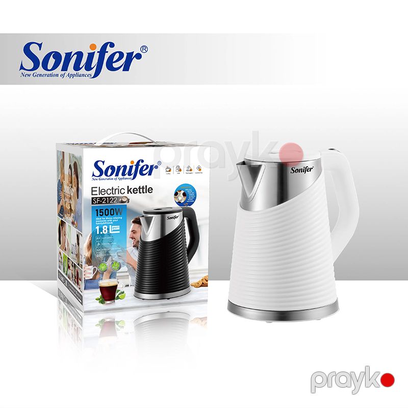Sonifer SF-2122 Paslanmaz Polad 1500w Böyük Tutumlu 1,8 litr Elektrik Çaydan Sonifer SF-2122 Kettle — Elektrik çaydanları və termoslar, Bakı (4)