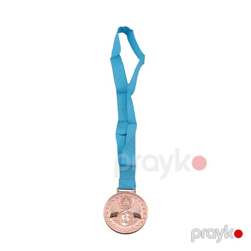 Xüsusi Dizaynda Böyük Ölçülü Medal Mavi Lentli Ağır Medal Qızıl Gümüş Bürüc Yerlər Üzrə Medal — İdman, hobi, istirahət, Bakı (5)