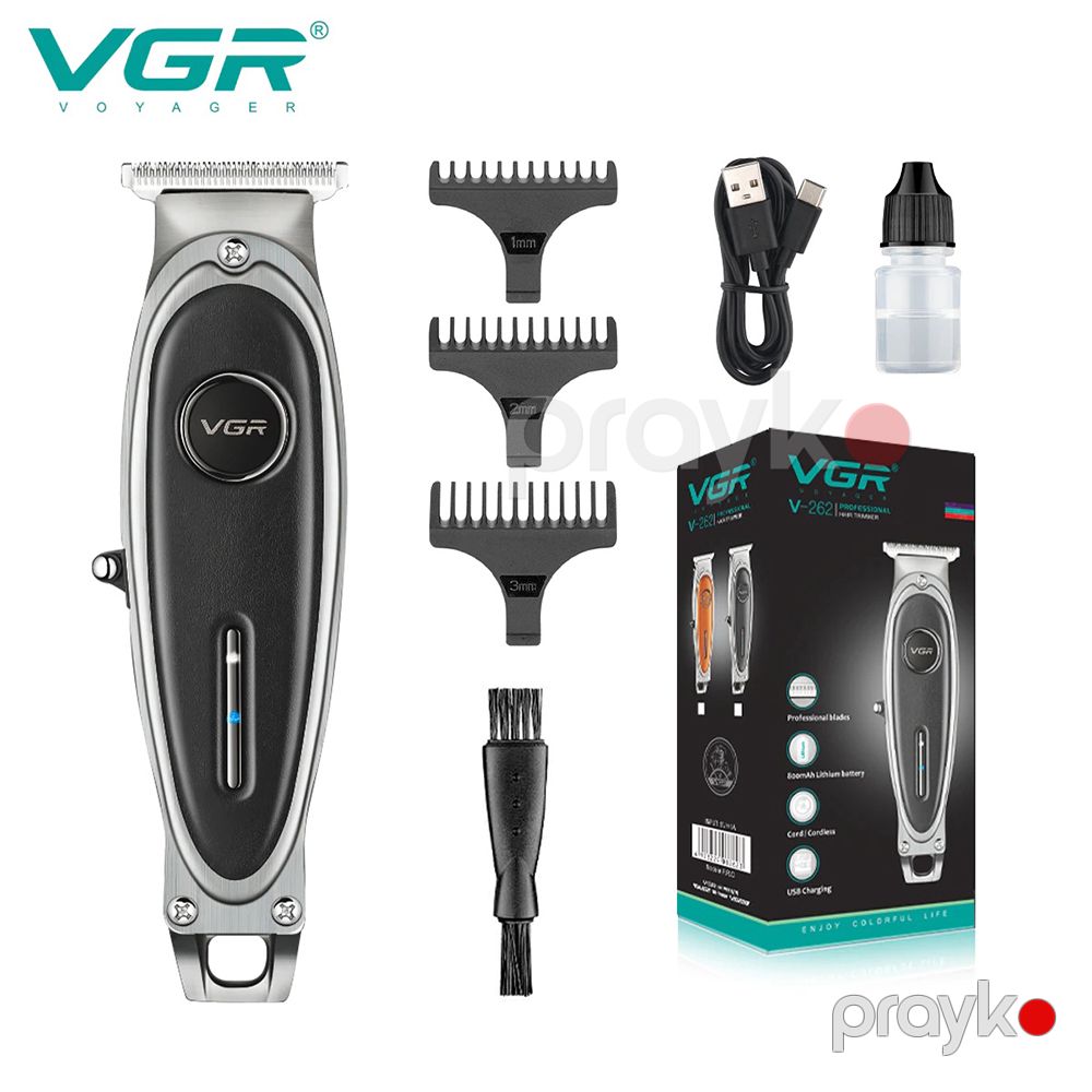 VGR V-262 Elektrikli Saç Kəsmə Aləti Paslanmayan Polad Bıçaqlı Trimmer — Usturalar, trimmerler və epilyatorlar, Bakı (4)
