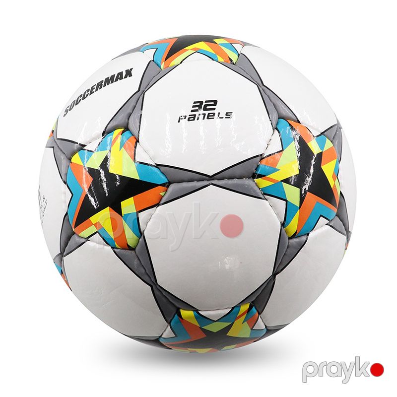 Fərdi Komanda Oyunu Üçün Uyğun Dayanıqlı Soccermax Futbol Topu Ulduz Dizaynlı Rəngli Təlim Topu — İdman, hobi, istirahət, Bakı (3)