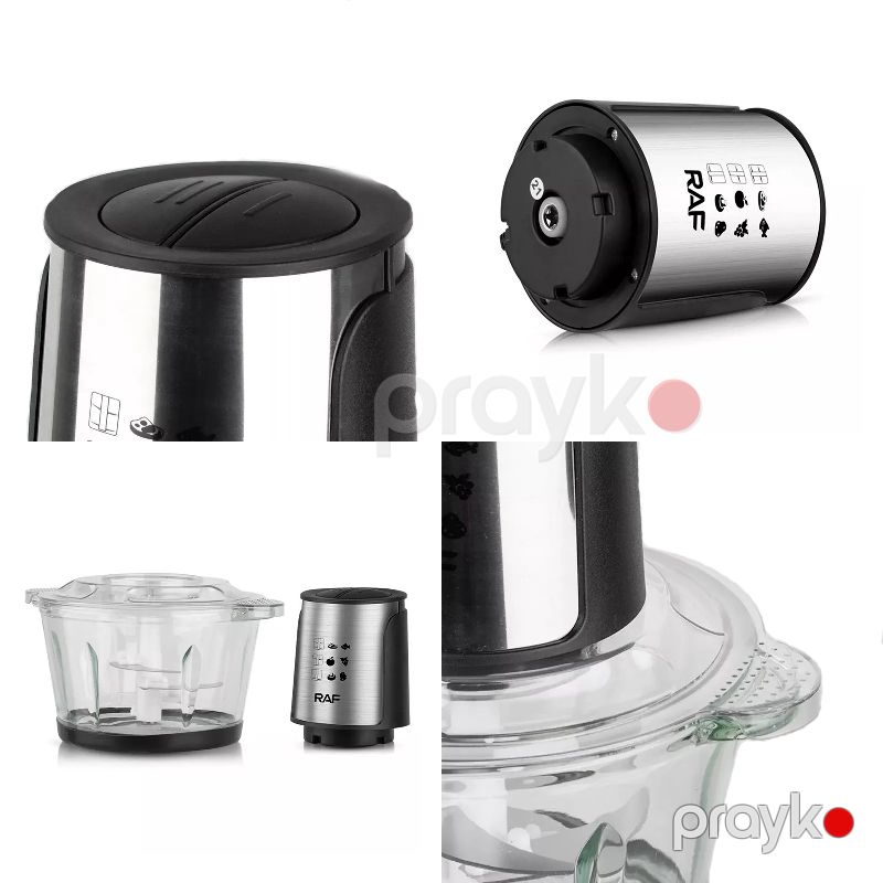 RAF R.7018 Protativ Elektrikli Blender Qida Tərəvəz Meyvə Doğrayıcısı 500W Gücə Məxsus Elektriikli Doğrayıcı 2L — Blenderlər, xırdalayanlar və mikserlər, Bakı (5)
