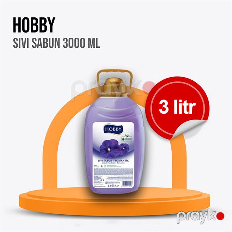 Hobby Sıvı Sabun Romantik 3 lt Bənövşə Çiçeyi Romantik Sabun 3000ml Gliserinli Sıvı Sabun — Gözəllik və səhiyyə, Bakı (3)