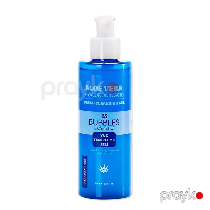 Bs Bubbles Cosmetic Aloe Vera Terkibli Qara Nöqtələrə Sızanaqlara Qarşı Üz Yuma Geli 200 ml — Gözəllik və səhiyyə, Bakı (2)