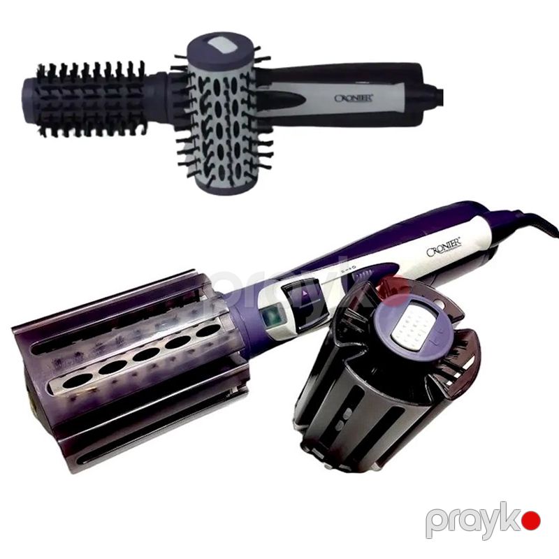 Fen Fırçası Cronier CR-6833 1000 W Gücündə Bənövşəyi Rengli Fırlanan Başlıqlı 3ü 1 Arada Fırça Başlıqlı Hava Feni — Fən, Bakı (6)