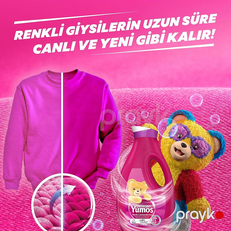 Rəngli Geyimlər Üçün Yumoş Deterjan Yumoş Ətirli Maye Paltar Yuma Vasitəsi Çəhrayı Yumoş — Mallar, Bakı (3)