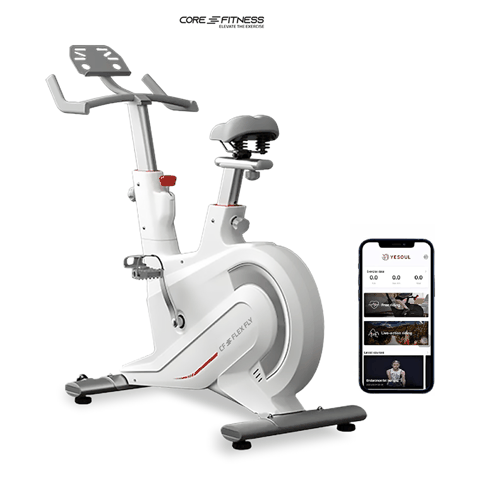 Flex FLY Spin Velosipedi Sürət Ölçən Ekranla Yeni Fitness Velo Trenajoru Səssiz Qapalı Fitness Velosiped 130kq — Bakı