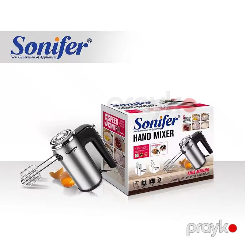 Sonifer SF-7021 Çoxfunksiyalı Mikser Əl Mikseri Yumurta Çırpıcı 300W — Blenderlər, xırdalayanlar və mikserlər, Bakı (2)