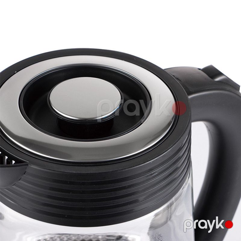 RAF R.7214 - Elektrik Çaydan 1500W Güc 2L Tutumu Paslanmayan Polad və Şüşə Korpus 1L Dəm Çaydanı — Elektrik çaydanları və termoslar, Bakı (5)