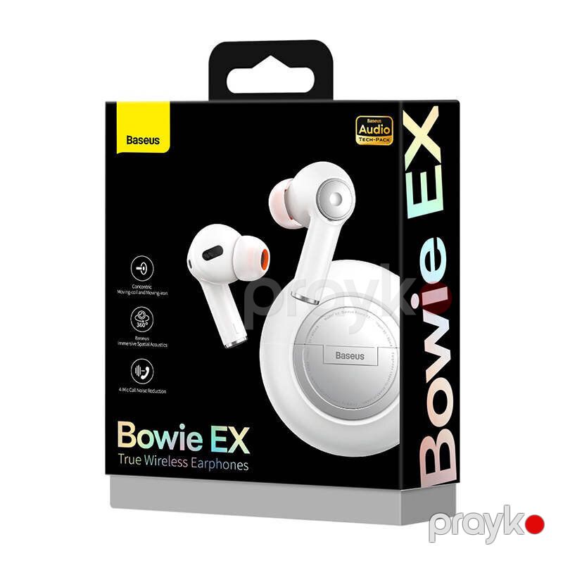 Bluetooth Qulaqlıq Baseus Bowie EX ağ NGTW170002 Earphones Bowie EX Simsiz Qulaqlıq Ağ — Telefonlar və qadjetlər, Bakı (6)