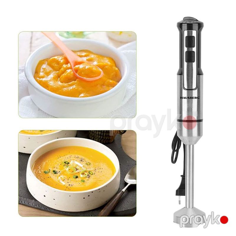 Əl Blenderi Hausberg HB-7668RS Funksional 2 Sürətli Mətbəx Blenderi 750-1000W — Blenderlər, xırdalayanlar və mikserlər, Bakı (6)
