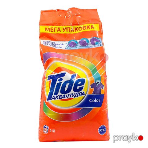 Tide Rəngli Geyimlər Üçün Yuyucu Toz 9kq Paltaryuyan Üçün Toz 9kq Tozu Avto Rəng 9KG 60 Avtomat Yikama — Bakı