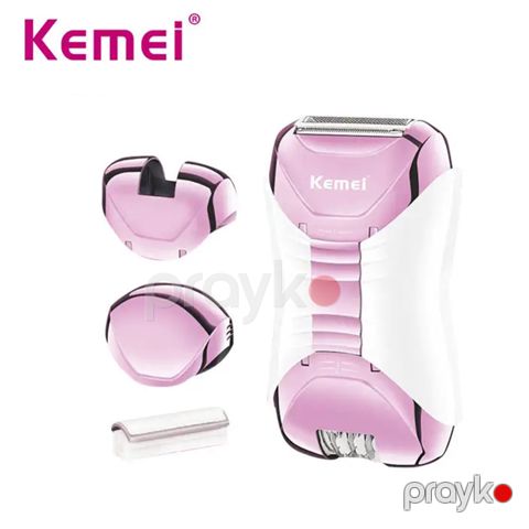 Kemei 3in1 Arada Qadın Epilyatoru 5W Təkrar Doldurula Bilən Elektrikli Qadın Epilyatoru Təraş Maşını — Bakı