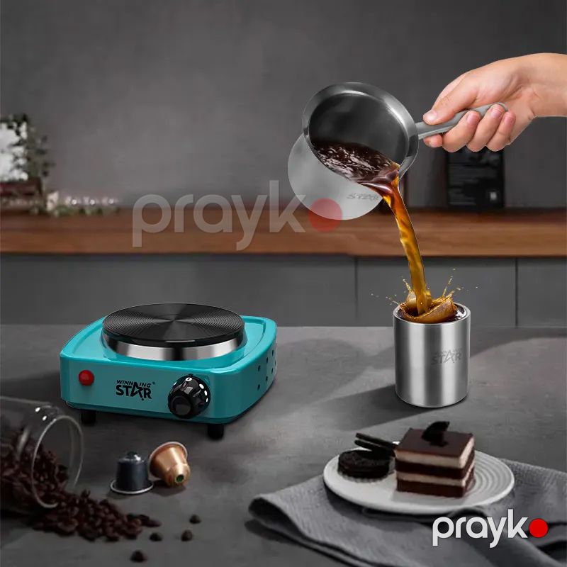 Wınnıng Star ST-9640 Portativ Elektrikli Qızdırıcı Soba Çaydan Stəkan Dəsti İlə Pilitə — Plitələr, Bakı (4)