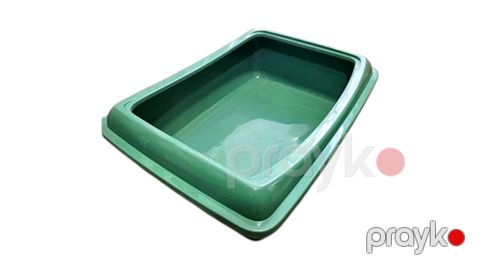 Tualet-lotok pişiklər üçün, plastik, yaşıl, 15x37.5x41 sm — Bakı